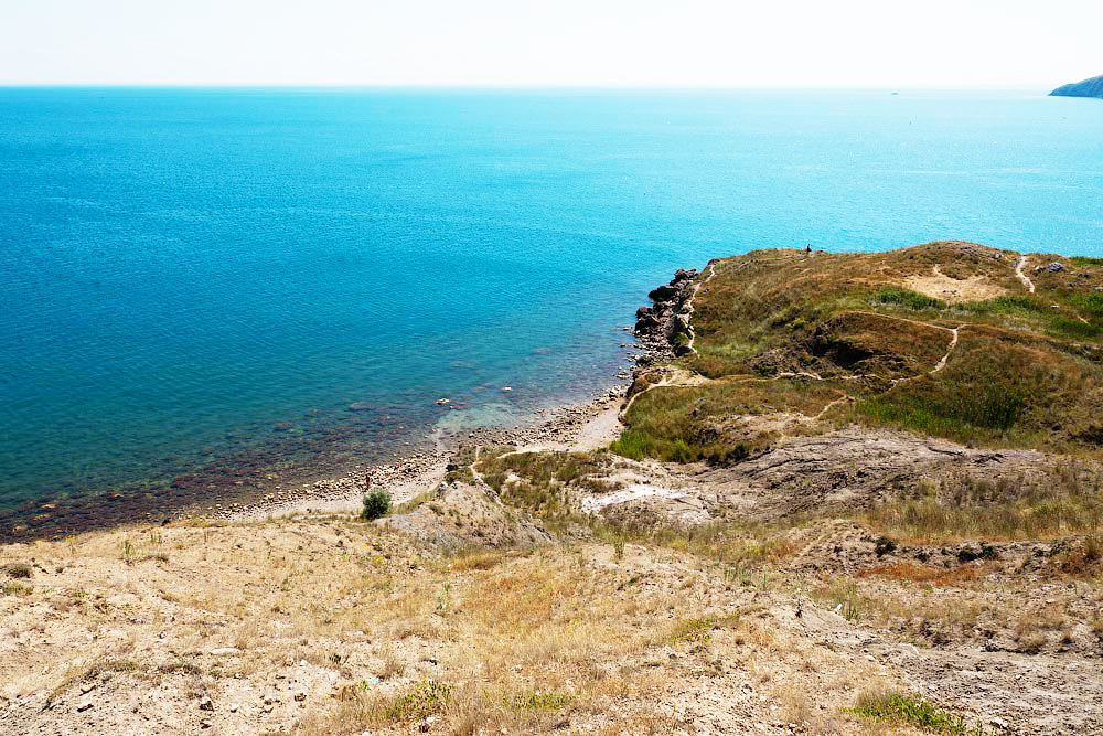 Пляжи Орджоникидзе Крым. безымянный пляж