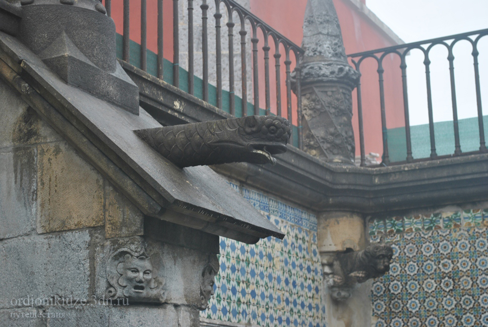 Путешествия Крым Орджоникидзе Синтра Королевский дворец Pena Португалия старинный интерьер блог Орджо